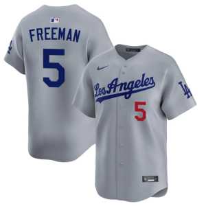 2026 #5 Men Freddie Freeman Grey The Blue Crew Jerseys 361519-894 - Image 1