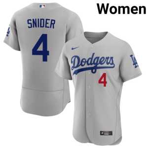 2026 Duke Snider Gray Dodgers #4 Womens Jersey 945531-108 - Image 1