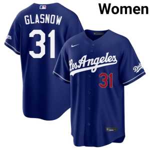 MLB L.A. Tyler Glasnow #31 Womens Royal Jerseys 859544-925 - Image 1