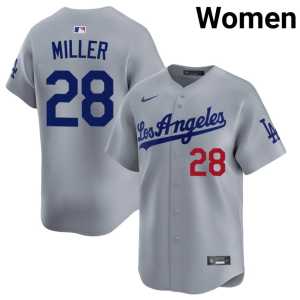 Authentic #28 LAD Women Grey Bobby Miller Jerseys 304700-379 - Image 1