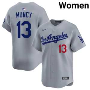 2026-27 #13 Women's Grey Max Muncy L.A. Dodgers Jerseys 379948-546 - Image 1