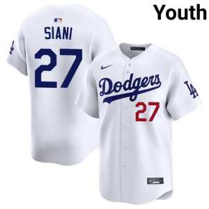 2026 L.A. Dodgers Youth #27 White Michael Siani Jerseys 796352-648 - Image 1