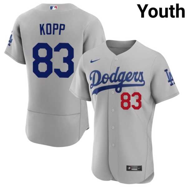 Youth20202620Ronan20Kopp20dodgers20baseball20jersey20gray.jpg