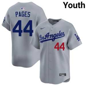 Authentic LAD Grey #44 Youth Andy Pages Jerseys 716011-465 - Image 1